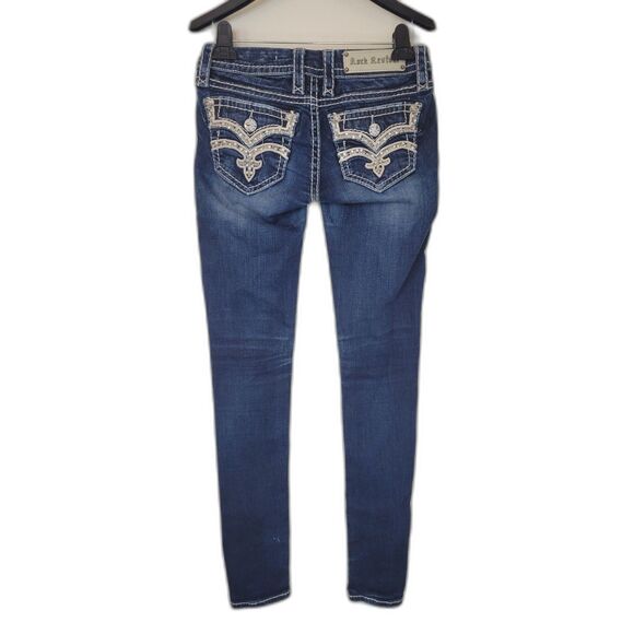 Rock Revival Karla Dark Wash Skinny Jeans - Picture 2 of 4